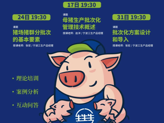爱猪精选 | 直播看三生  张宏：猪场猪群分批次的基本要素